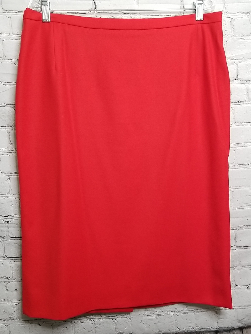 GEORG et AREND womens skirt Xlargeback zipper & kick pleat red color & lined EUC